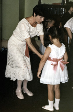 Janie with pre-primary ballet dancer